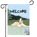 Afghan Hound Garden Flag