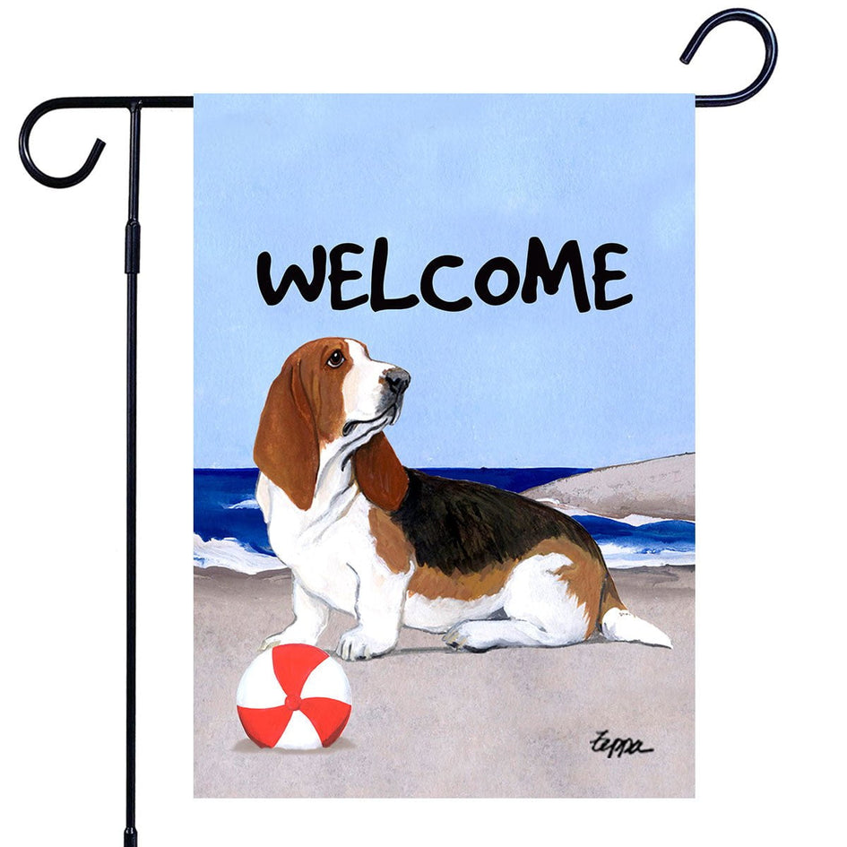 Basset Hound Garden Flag AKC Shop - Main Image