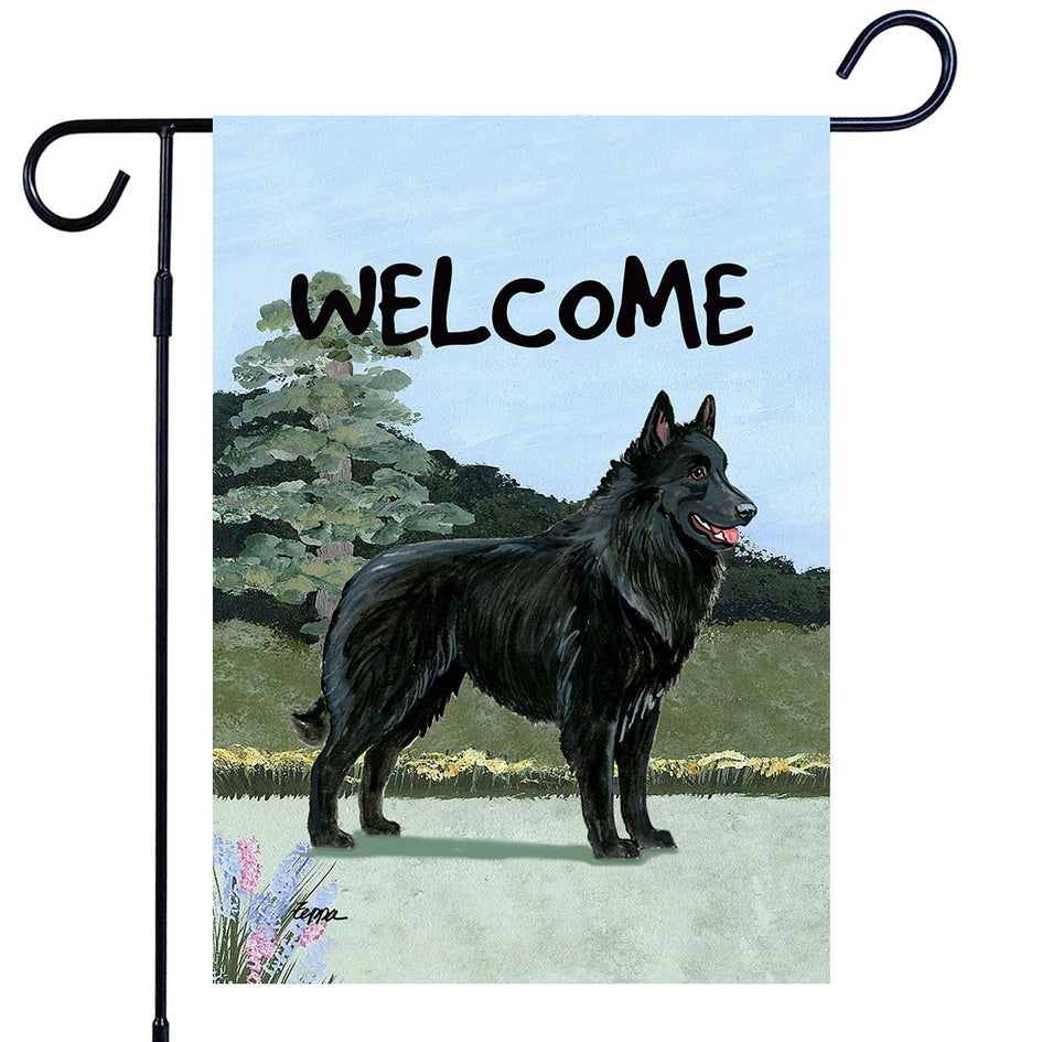 Belgian Shepherd Garden Flag