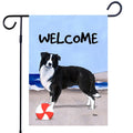 Border Collie Garden Flag