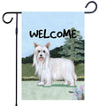 Chinese Crested Powderpuff Garden Flag