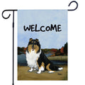 Collie Garden Flag