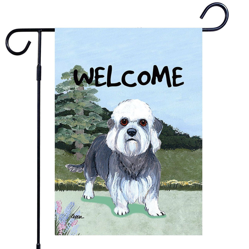 Dandi Dinmont Terrier Garden Flag