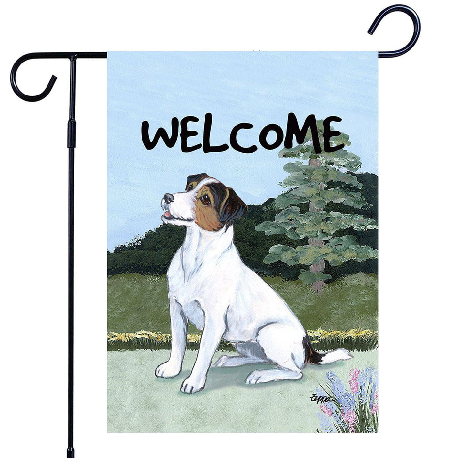 Russell Terrier Garden Flag