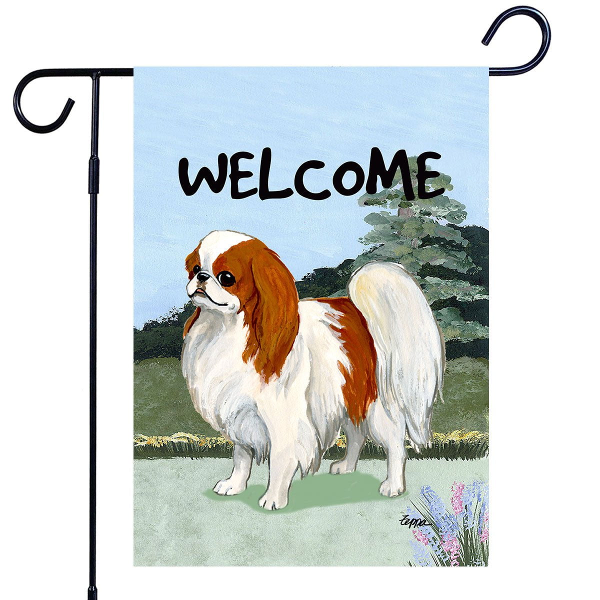 Japanese Chin Garden Flag | AKC Shop