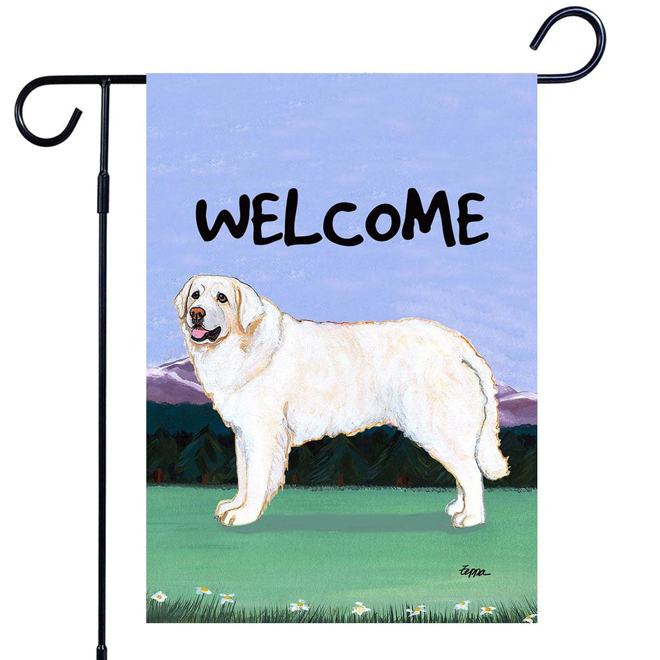 Kuvasz Garden Flag