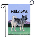 Norwegian Elkhound Garden Flag