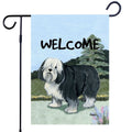 Polish Lowland Sheepdog Garden Flag