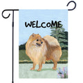 Pomeranian Garden Flag
