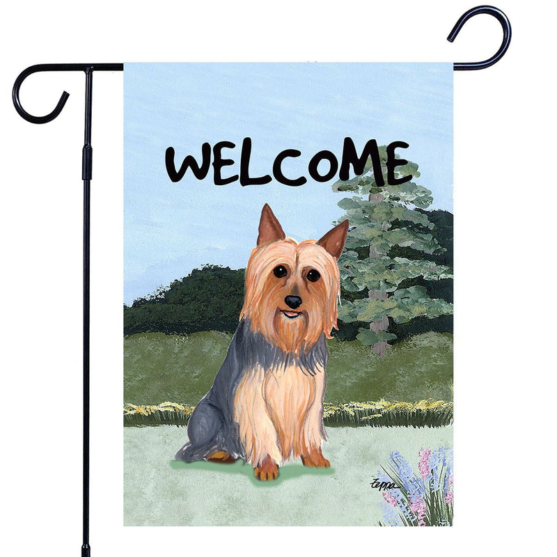 Silky Terrier Garden Flag