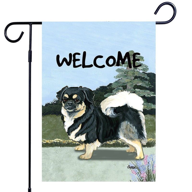 Tibetan Spaniel Garden Flag