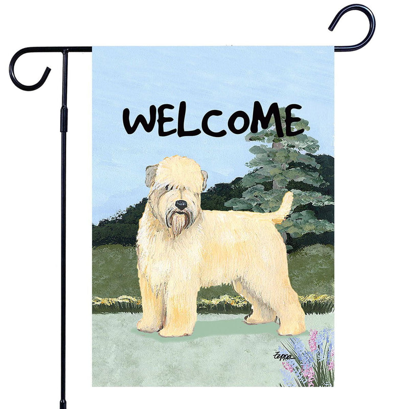 Soft Coated Wheaten Terrier Garden Flag