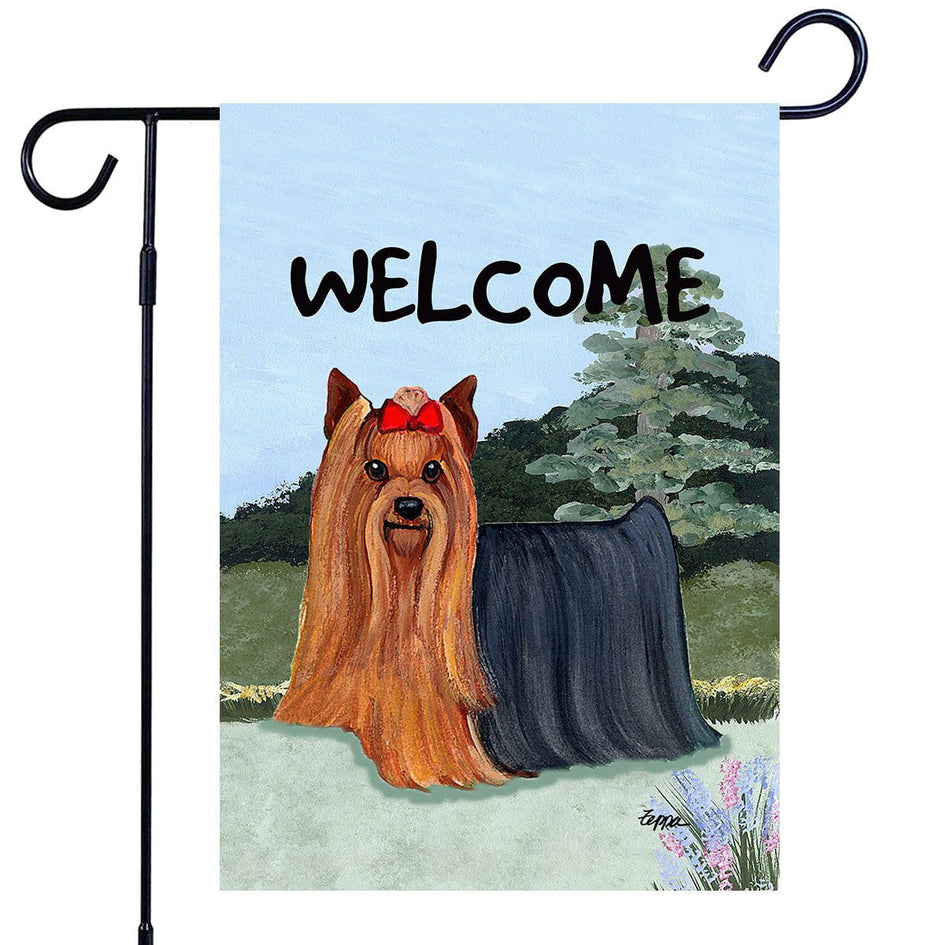 Yorkshire Terrier Garden Flag