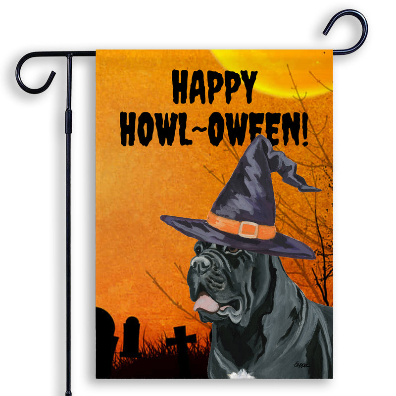 Cane Corso HAPPY HOWL-OWEEN Garden Flag