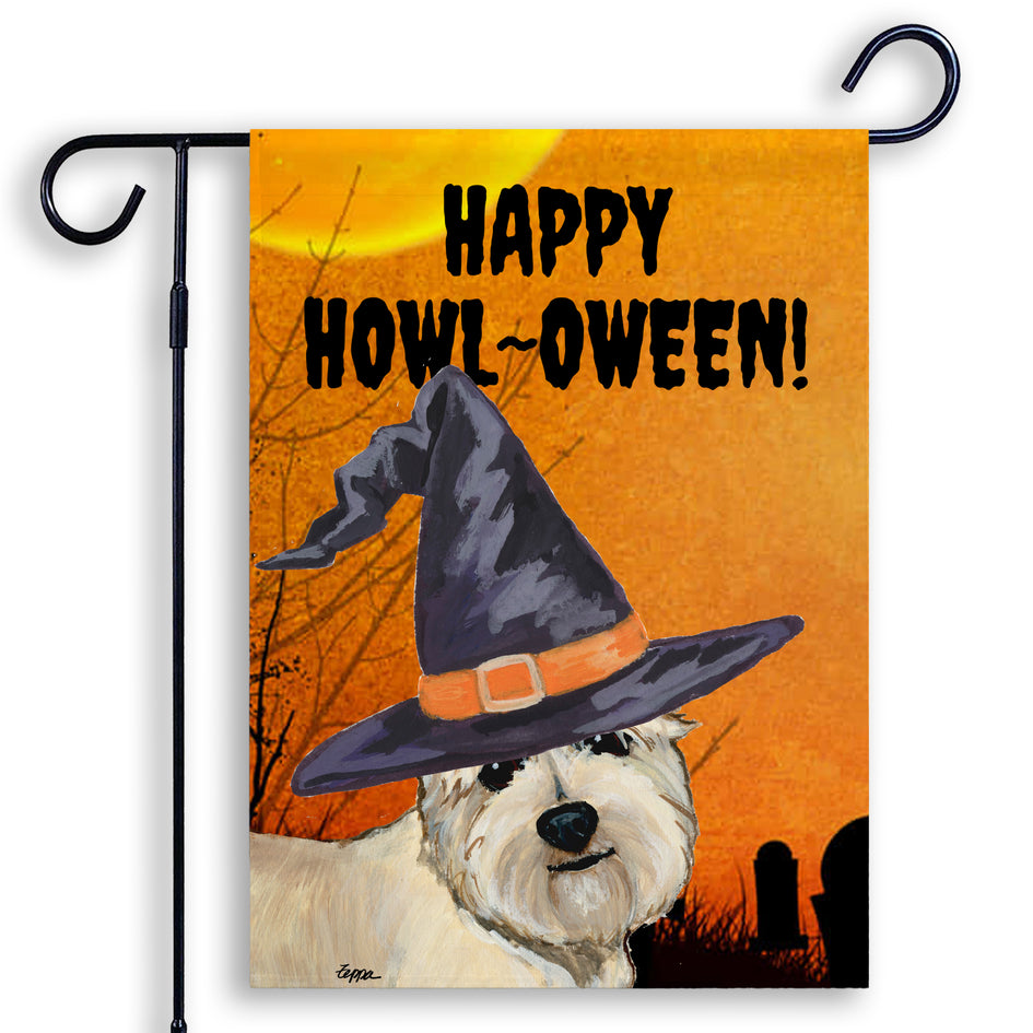 Glen of Imaal Terrier HAPPY HOWL-OWEEN Garden Flag