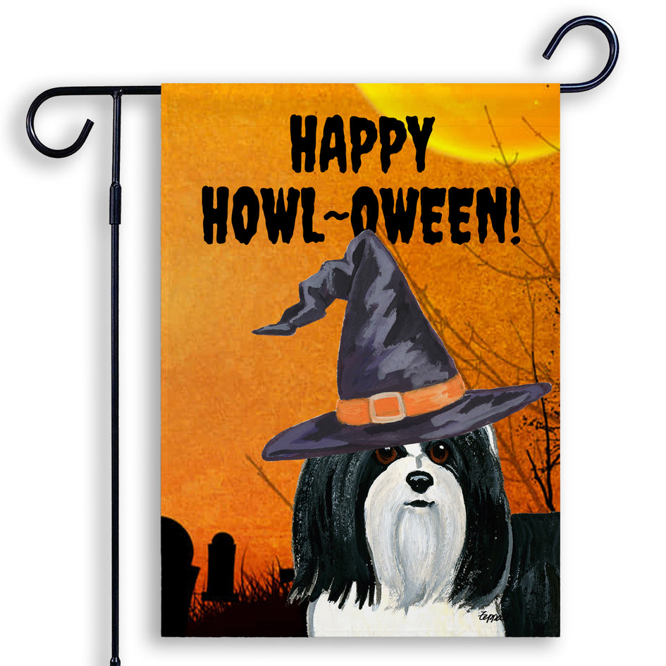 Havanese HAPPY HOWL-OWEEN Garden Flag