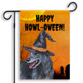Irish Wolfhound HAPPY HOWL-OWEEN Garden Flag
