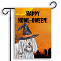 Komondor HAPPY HOWL-OWEEN Garden Flag