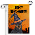 Miniature Pinscher HAPPY HOWL-OWEEN Garden Flag