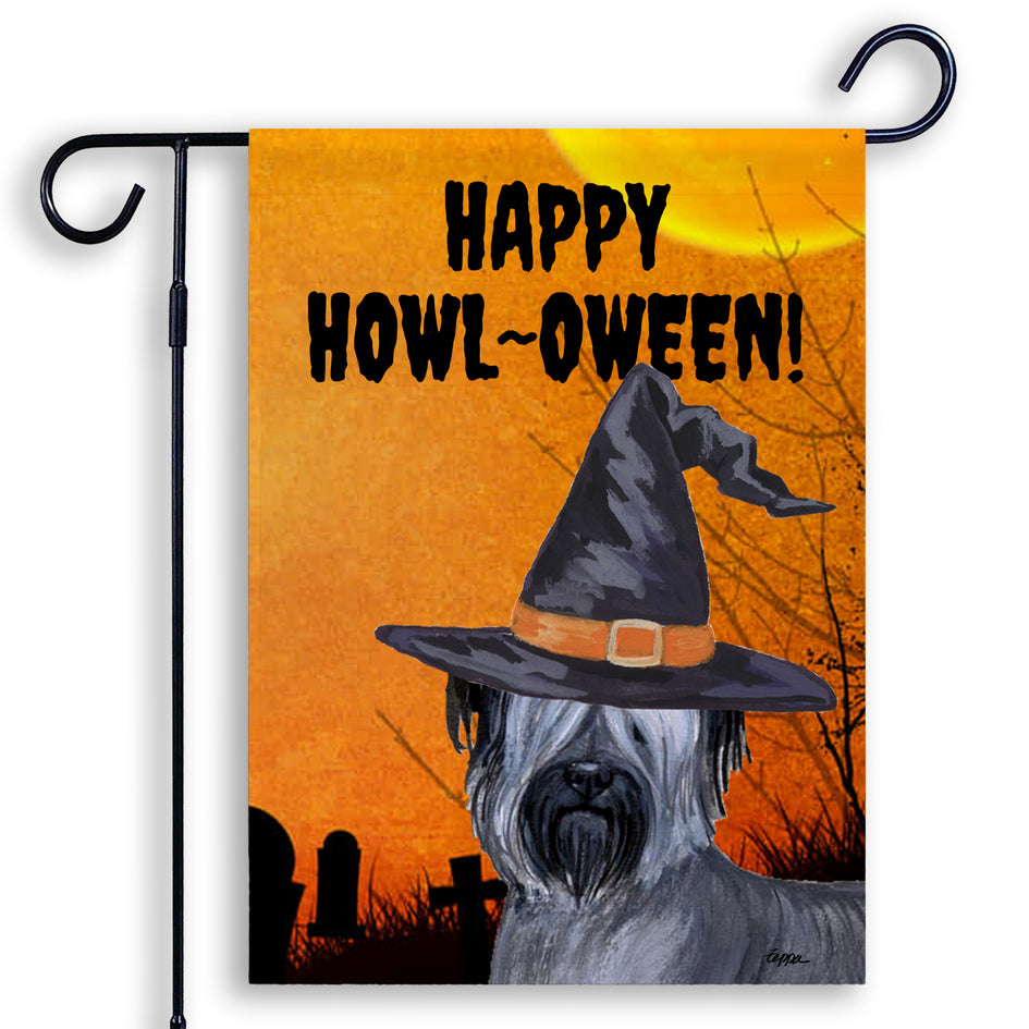 Skye Terrier HAPPY HOWL-OWEEN Garden Flag