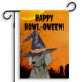 Weimaraner HAPPY HOWL-OWEEN Garden Flag