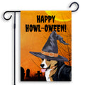 Pembroke Welsh Corgi HAPPY HOWL-OWEEN Garden Flag