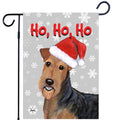 Airedale Terrier Ho Ho Ho Holidays Garden Flag