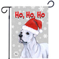 American Bulldog Ho Ho Ho Holidays Garden Flag