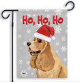 Cocker Spaniel Ho Ho Ho Holidays Garden Flag
