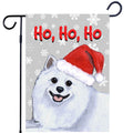 American Eskimo Dog Ho Ho Ho Holidays Garden Flag