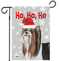 Biewer Terrier Ho Ho Ho Holidays Garden Flag