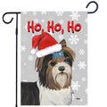 Biewer Terrier Ho Ho Ho Holidays Garden Flag