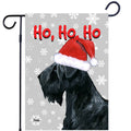 Black Russian Terrier Ho Ho Ho Holidays Garden Flag