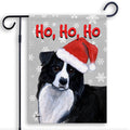 Border Collie Ho Ho Ho Holidays Garden Flag