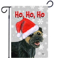 Border Terrier Ho Ho Ho Holidays Garden Flag