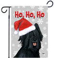 Briard Ho Ho Ho Holidays Garden Flag