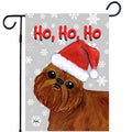Brussels Griffon Ho Ho Ho Holidays Garden Flag