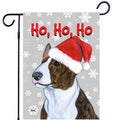 Bull Terrier Ho Ho Ho Holidays Garden Flag