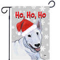 Bull Terrier Ho Ho Ho Holidays Garden Flag