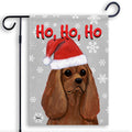 Cavalier King Charles Spaniel Ho Ho Ho Holidays Garden Flag