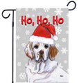Clumber Spaniel Ho Ho Ho Holidays Garden Flag