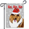 Collie Ho Ho Ho Holidays Garden Flag