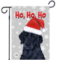 Curly-Coated Retriever Ho Ho Ho Holidays Garden Flag
