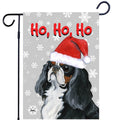 English Toy Spaniel Ho Ho Ho Holidays Garden Flag