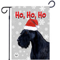 Giant Schnauzer Ho Ho Ho Holidays Garden Flag