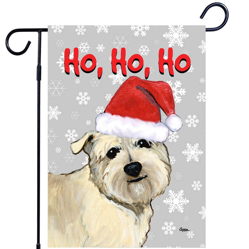 Glen of Imaal Terrier Ho Ho Ho Holidays Garden Flag