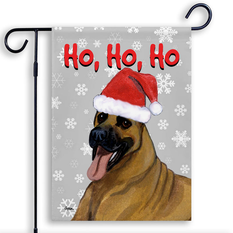 Great Dane Ho Ho Ho Holidays Garden Flag