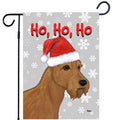 Irish Terrier Ho Ho Ho Holidays Garden Flag