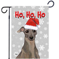 Italian Greyhound Ho Ho Ho Holidays Garden Flag