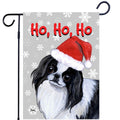 Japanese Chin Ho Ho Ho Holidays Garden Flag